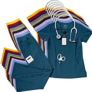 Respirant professionnel unisexe manches courtes Spa Salon de beauté uniforme hôpital soins infirmiers gommages uniforme ensemble - Product Image 5