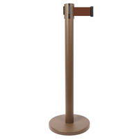Barrière de sécurité portable en gros pour événements, avec sangle rétractable, poteau de guidage réfléchissant en acier inoxydable