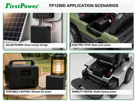 Batería Recargable AGM FirstPower FP1250D 12V5AH para UPS y Embarcaciones - Unidad de Suministro de Energía para Control de Acceso/Alarma contra Incendios