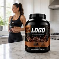 Poudre de protéines de lactosérum naturelle à marque privée OEM, gain de masse musculaire, 5 lb, complément alimentaire pour adultes