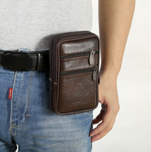 Sacchetto di vita della carta delle monete del cellulare del cuoio della vacchetta davvero genuina degli uomini di modo di vendita caldi all'ingrosso della fabbrica - Product Image 1