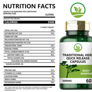 OEM/ODM Geleneksel Bitkisel Hızlı Etkili Kapsüller Kilo Yönetimi Desteği Sindirimi Destekler Yetişkinler İçin Yağ Yakıcı - Product Image 2