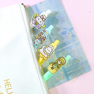 Adornos de Plástico para Lápices con Diseño de Dibujos Animados, Estilo Romántico, Color de Moda, Acrílico Suave, Clip de Goma - Product Image 6