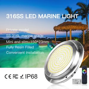Lumière marine pour bateau 316SS 10W AC DC12V RGB avec té<span class=keywords><strong>l</strong></span>écommande, remplie <span class=keywords><strong>de</strong></span> résine, lumière LED sous-marine pour <span class=keywords><strong>piscine</strong></span>, étanche IP68 - Product Image 6