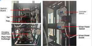 خزانة التعدين المائي Antrack V1 لـ 4 وحدات من جهاز Bitmain Antminer S19 <span class=keywords><strong>Hyd</strong></span> S21+ للتعدين المائي لعملة البيتكوين مع نظام تبريد مائي S21xp Hydro 473T - Product Image 5