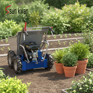 Nuovo Mini Dumper Multifunzionale con Guida a Destra, Carriola Idraulica da Giardino, <span class=keywords><strong>Motore</strong></span> a Benzina <span class=keywords><strong>per</strong></span> Agricoltura, Capacità 500kg, Uso Domestico - Product Image 1