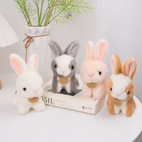Peluche Lapin Réaliste Personnalisée en Coton PP Anti-Stress, Jouet Doux et Rembourré, Poupée Lapin Personnalisée, Cadeau OEM, Conception Sur Mesure 100%