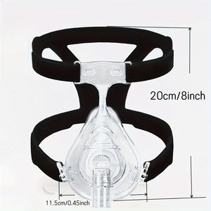 <span class=keywords><strong>Masque</strong></span> CPAP Offres Spéciales pour le visage et le nez avec serre-tête Factory, <span class=keywords><strong>masque</strong></span> en silicone, <span class=keywords><strong>masque</strong></span> complet - Product Image 3