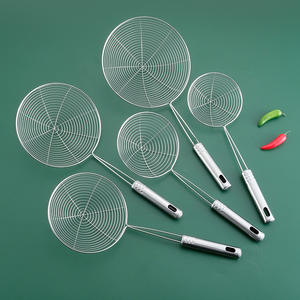 Cuchara y Colador de Malla de Acero Inoxidable Syh1093 al por Mayor para Cocina, Colador de Red Plateado para Uso Doméstico - Product Image 4