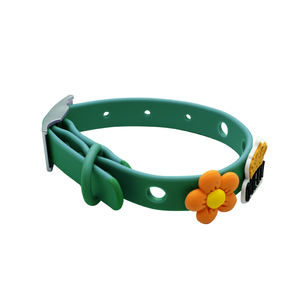 Suministro de fábrica DIY <span class=keywords><strong>PVC</strong></span> suave juego de arnés para perros correa ajustable para perros <span class=keywords><strong>Collar</strong></span> para mascotas con dijes para caminar correr senderismo Camping - Product Image 3