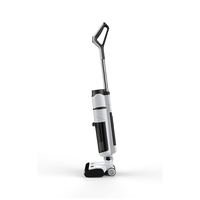 Aspirateur eau et poussière sans fil autonettoyant avec moteur sans balais, serpillière plate rotative à 180 degrés, écran LED et réservoir d'eau pour la maison