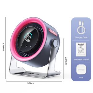 Ventilador de Circulación de Alta Velocidad de Escritorio, Pequeño, USB, Silencioso, Inalámbrico, Portátil, para Uso Doméstico y en Dormitorios, con Batería de 5000 mAh - Product Image 6