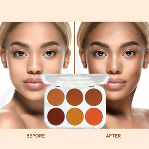 Palette de <span class=keywords><strong>correcteur</strong></span> crème Oalen 6 couleurs, couvrance totale, <span class=keywords><strong>correcteur</strong></span> de contour, couvre les cernes et les imperfections pour les tons de peau foncés - Product Image 4