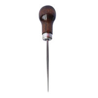Haute qualité gourde forme manche en bois gratter poinçon outil broche poinçonnage pour cuir artisanat tissu pochette trou bricolage à la main fabricant outil