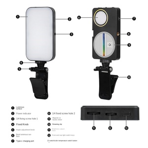Mini luz LED magnética para <span class=keywords><strong>TikTok</strong></span> y filmación de teléfonos inteligentes Luz de relleno de bolsillo recargable portátil con imán fuerte - Product Image 5