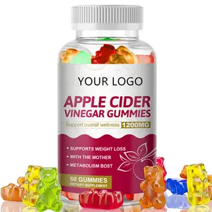 Groothandel apple cider gummy-Dropshipping Vegan Gewichtsverlies Ondersteuning Verbeteren Immuunsysteem Apple Cider Azijn Gummies
