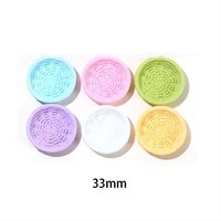 Offre Spéciale 3d miniature rond carré plateau assiette panier design supermarché maison de poupée bricolage résine cabochon