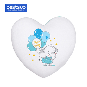 Corazón de mezcla de hogar Decoración regalo de sublimación en blanco de la comodidad de la cama funda de almohada caso - Product Image 1