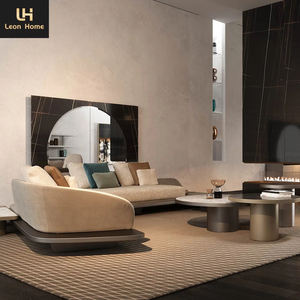 أريكة قطاعية حديثة بتصميم إيطالي فاخر، طقم أرائك بتصميم بسيط وفاخر لغرفة المعيشة - Product Image 4