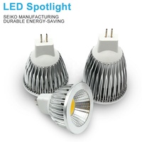GU10 Projecteur LED Dimmable COB 5W 7W MR16 Coupe de lampe pour éclairage commercial intérieur Downlight Ampoule d'éclairage sur rail