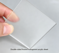Plaque acrylique translucide mate effet gelée 3mm-10mm pour éclairage et décoration intérieure