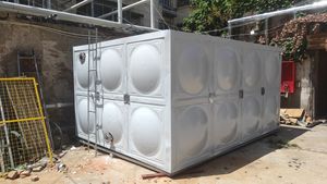 Réservoir d'<span class=keywords><strong>eau</strong></span> horizontal en FRP GRP <span class=keywords><strong>de</strong></span> 500 m3, fabrication pour le Soudan, panneau modulaire en fibre <span class=keywords><strong>de</strong></span> verre SMC, irrigation agricole, lutte contre l'incendie, <span class=keywords><strong>pluie</strong></span> - Product Image 6