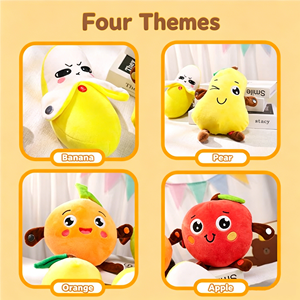 Giocattolo Interattivo in Peluche Hopearl Fruit Induction Beat Piano - Chitarra Sensoriale a Forma di Frutta Completamente Aggiornata, Giocattolo Sonoro Interattivo Banana Fragola Carota - Product Image 2