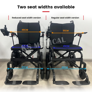 Silla de Ruedas Eléctrica Portátil de Fibra de Carbono KSMED KSM-507, Motor sin Escobillas de 500 Watts, Plegable, Ultraligera, Capacidad de Carga de 160 kg - Product Image 4