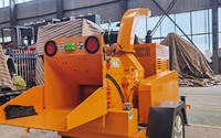 Broyeur à bois hydraulique robuste pour les déchets agricoles et les débris de jardin