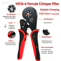 Kit d'outils de sertissage HSC12 16-6, ensemble de 1200 cosses de câblage, connecteurs électriques multi-tailles pour fils de 0,08 à 6 mm²