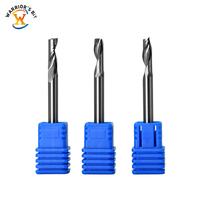 Fraises en bout à cannelure unique en carbure monobloc de Warrior 3.175/4/6/8mm pour le traitement de l'aluminium Outils de coupe personnalisés ODM/OEM