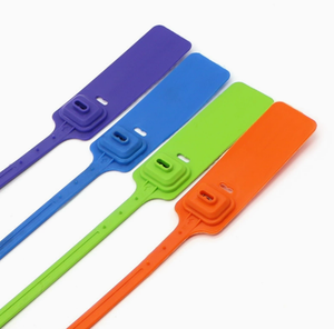 Sceaux de sécurité en plastique jetables avec étiquettes |   Boucles anti-contrefaçon et antivol pour la logistique et les bagages - Product Image 3