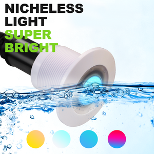 18W RGB <span class=keywords><strong>LED</strong></span> Spa <span class=keywords><strong>Ampoule</strong></span> AC12V / DC12V Nicheless Encastré Raccord Remplacement Sous-Marine Baignoire Lampe <span class=keywords><strong>Piscine</strong></span> Lumière D55mm 3000K - Product Image 5