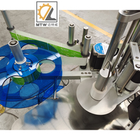 Máquina Etiquetadora Automática MTW para Botellas Redondas, Etiquetas Autoadhesivas para Frascos de Polvo y Botellas de Gránulos
