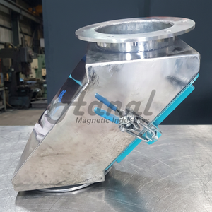 Separador Magnético Sanitario de Acero Inoxidable de Una Sola Huesca para Líneas de Transporte de Materiales Industriales a Granel - Product Image 5