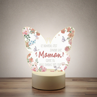 Veilleuse Licorne pour Enfants, 16 Couleurs Changeantes avec Interrupteur, Piles AAA, LED, Matériau ABS, Lampe de Chevet à Illusion Optique