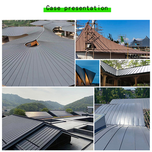 Lamiera Metallica per Tetti, Copertura Metallica a Giunti Verticali, <span class=keywords><strong>Tegole</strong></span> in Alluminio, Vendita Diretta dalla Fabbrica - Personalizzazione Supportata - Product Image 4