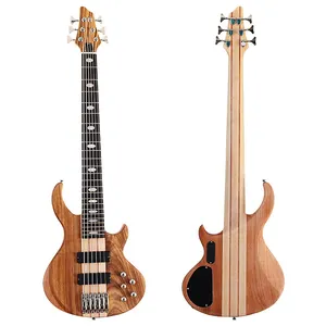 HUASHENG Guitar Bass 6 Dây 43 Inch Nhạc Cụ Trình Diễn Chuyên Nghiệp Nhạc Cụ Gỗ Óc Chó Okumen Bass Điện