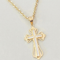 Collier personnalisé en or pur de 3,5 mm en forme de corde. Collier en or pur 18 carats Au750 (sans pierre principale)