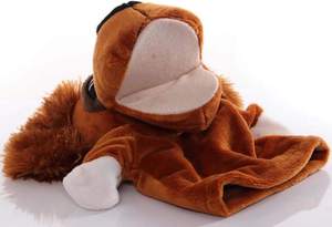 Marioneta <span class=keywords><strong>de</strong></span> mano <span class=keywords><strong>de</strong></span> mono supersuave, juguete interactivo <span class=keywords><strong>de</strong></span> peluche para jugar para niños, bolsa ODM personalizable incluida - Product Image 5