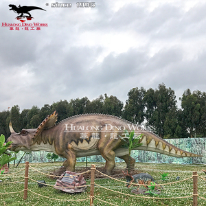 Robot đi bộ kích thước lớn khủng long cao su khủng long con Rối tay - Product Image 3