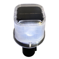 Feu de signalisation LED jaune étanche avertissement d'urgence solaire fusées routières en aluminium