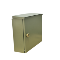 Boîte aux lettres extérieure moderne en acier galvanisé, boîte de livraison sécurisée pour colis, boîte de rangement pour colis et lettres pour porte d'entrée, anti-rouille