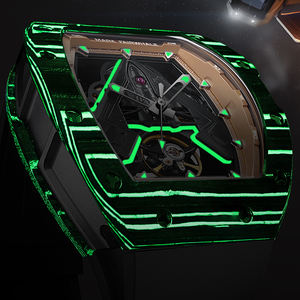 Mark Fairwhale トップブランド スポーツ メンズウォッチ ファッション ラバーストラップ 機械式ムーブメント ラグジュアリー トノーウォッチ 男性用 - Product Image 5