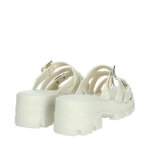 รองเท้าแตะสีดำแฟชั่นสำหรับผู้หญิงสายรัดข้อเท้าหัวแหลม18848พื้นรองเท้า PU ใส่สบายทำจากวัสดุส่วนบนผูกเชือก - Product Image 3