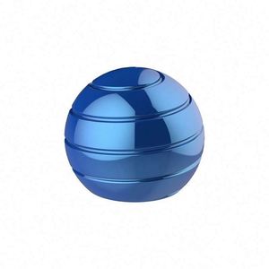 Jouet de bureau cinétique à illusion optique en alliage d'aluminium, balle tournante anti-stress Toysrunner HZ0708 certifié ASTM/EN71 - Product Image 4
