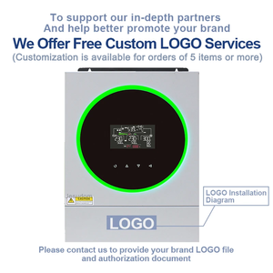 Inversor solar híbrido <span class=keywords><strong>Jesudom</strong></span> Axpert VM IV 4000W y 6000W Dual 230VAC 24V48V MPPT 120A cargador de onda sinusoidal pura salida trifásica - Product Image 2