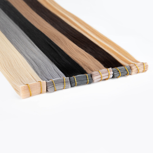 Extensiones de Cabello Humano Leshine con Cinta Adhesiva, Estilo Europeo, 18 Pulgadas, Rubio - Product Image 1