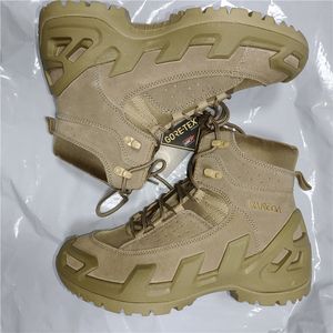 Botas Tácticas Rusas Nuevas, Resistentes al Agua, para Exteriores, Color Bronceado, Altura Media/Baja, 9 y 7 Pulgadas, Modelo TSB07 Personalizado - Product Image 3