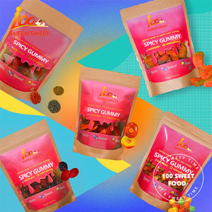 100SWEET OEM Novedosos Anillos de Durazno de Goma <span class=keywords><strong>Dulces</strong></span>, Ácidos y <span class=keywords><strong>Picantes</strong></span>, Dulce Mexicano Picante - Product Image 4